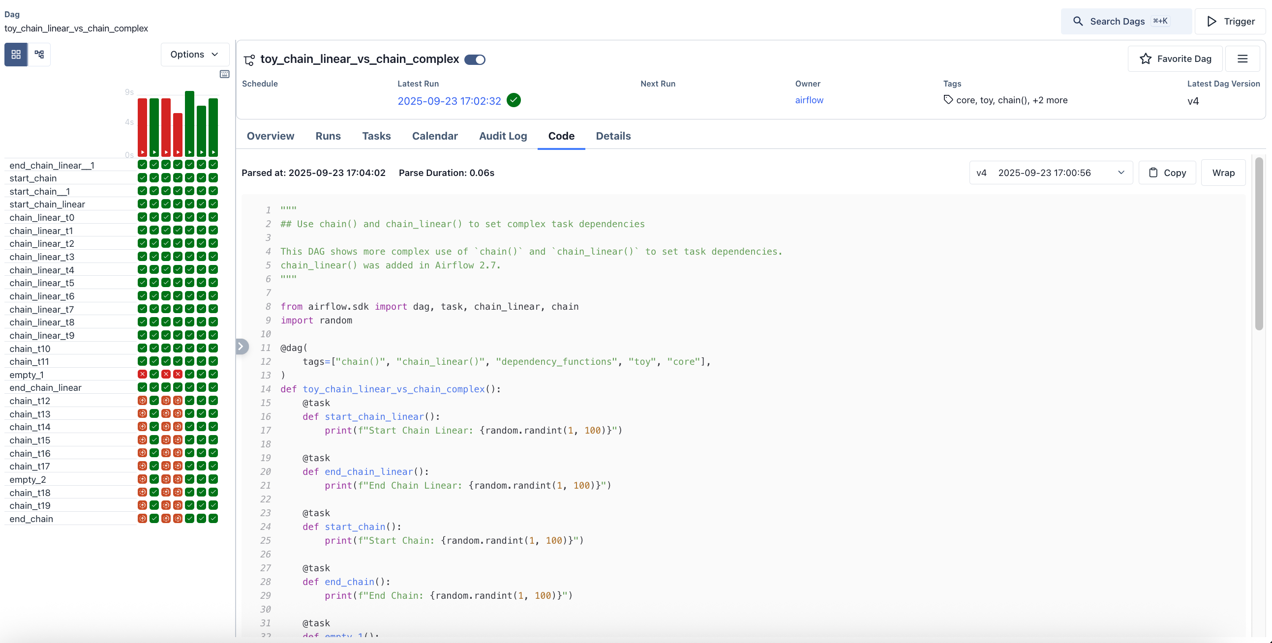 Dag Code Tab (Light Mode)